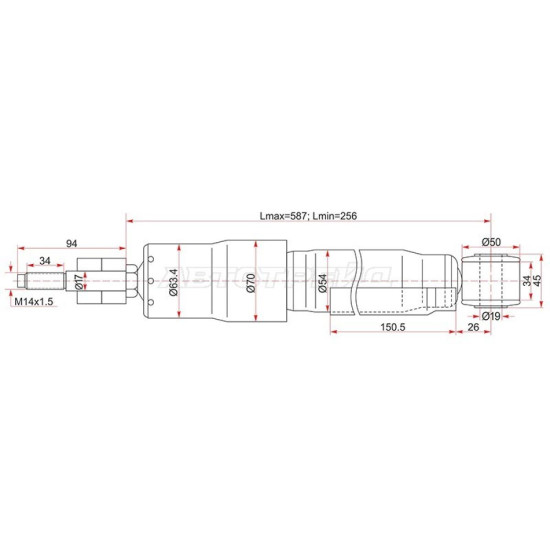 Амортизатор задний TOYOTA LAND CRUISER 100 98-07 лев=RH SAT