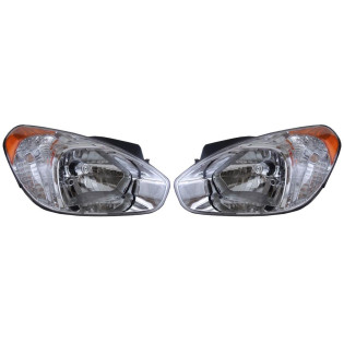Фары Хендай Акцент Hyundai Accent (2006-2011) комплект 2 штуки левая и правая DEPO высокое качество