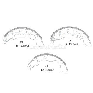 Колодки тормозные барабанные зад RENAULT DUSTER/KAPTUR/DOKKER/ARKANA SAT