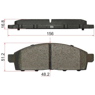 Колодки тормозные перед  MMC L200 06- PAJERO SPORT 98-09 CHALLENGER II 08- NISSAN NV200 10- SAT