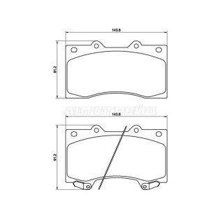 Колодки тормозные перед NISSAN PATROL Y62 10- BREMBO