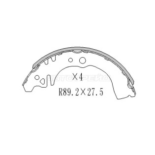 Колодки тормозные зад LIFAN SMILY/GEELY OTAKA SAT