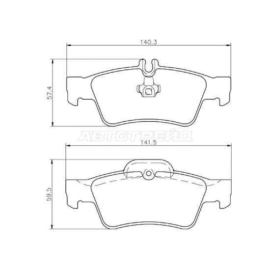 Колодки тормозные задн MERCEDES W211/W212/C219/C218 BREMBO