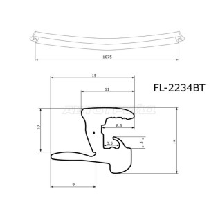 Молдинг лобового стекла PEUGEOT 206 06-12 FLEXLINE