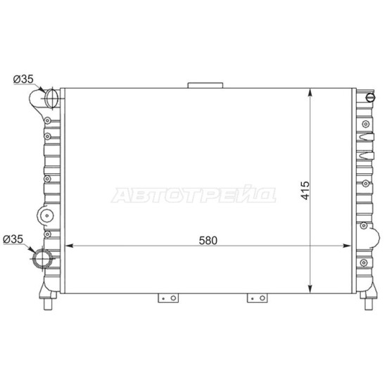 Радиатор Alfa Romeo 156 97-05 SAT