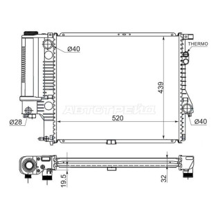 Радиатор BMW 5-Series 95-04 SAT