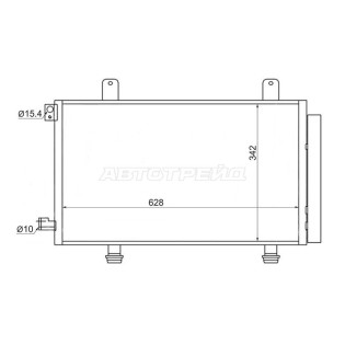 Радиатор кондиционера Suzuki SX4 06-16 / Fiat Sedici 06-11 SAT