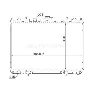 Радиатор Nissan X-Trail 00-07 / Liberty 98-04 / Prairie 98-04 SAT