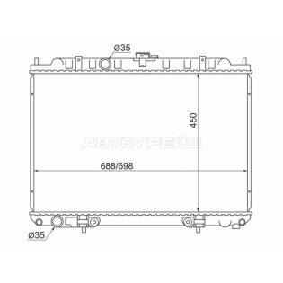 Радиатор NISSAN X-TRAIL/LIBERTY QR20/25 00-07 SAT