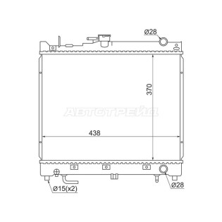 Радиатор Suzuki Jimny 98-19 / Jimny Sierra 02-18 / Jimny Wide 98-02 SAT