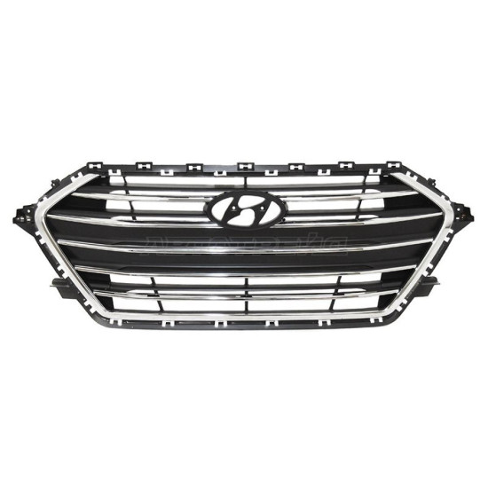 Решетка радиатора HYUNDAI ELANTRA 16-18 хром SAT