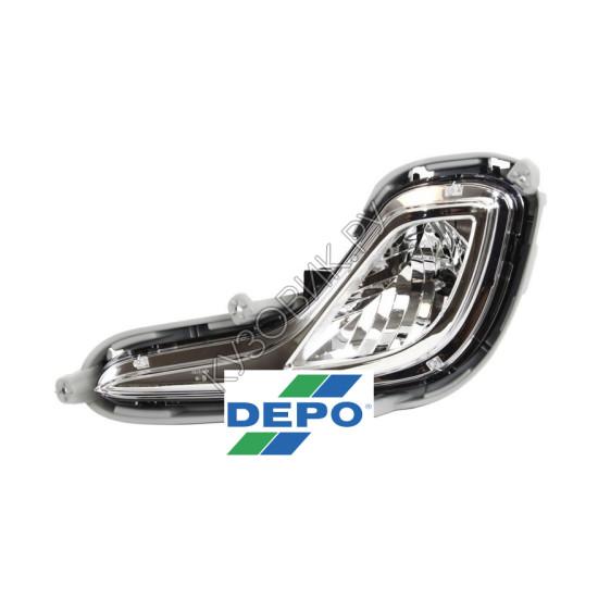 Противотуманная фара левая Hyundai Solaris 1 (2010-2014) DEPO