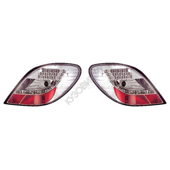 Фонарь задний PEUGEOT 207 05- хром диодный тюнинг комплект R+L SONAR