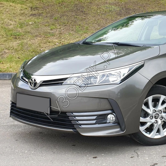 Бампер передний в цвет кузова Toyota Corolla E170 (2016-2021) рестайлинг Бампер передний в цвет кузова Toyota Corolla E170 (2016-2021) рестайлинг